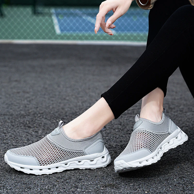 Damen Atmungsaktive Freizeitschuhe mit elastischem Slip-On Design Heidi Mode - Image 6