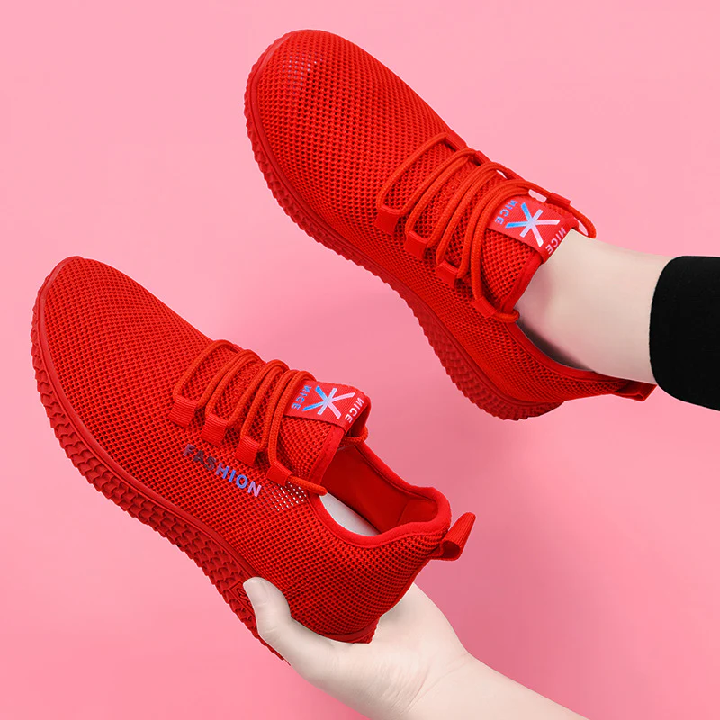 Damen Atmungsaktive Freizeitschuhe mit flexiblem Obermaterial und rutschfester Sohle Heidi Mode - Image 4