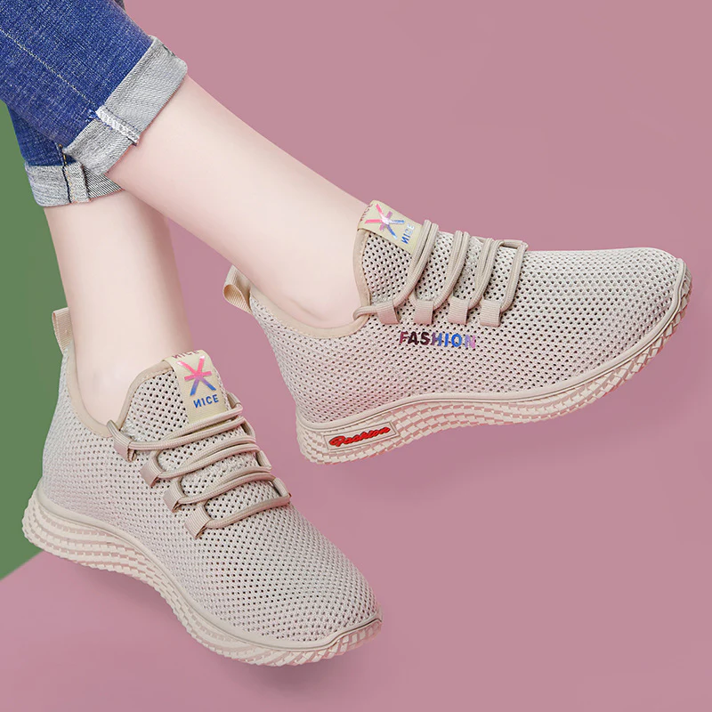 Damen Atmungsaktive Freizeitschuhe mit flexiblem Obermaterial und rutschfester Sohle Heidi Mode - Image 6