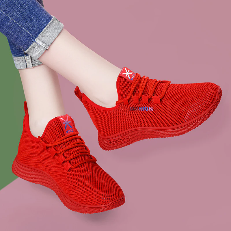 Damen Atmungsaktive Freizeitschuhe mit flexiblem Obermaterial und rutschfester Sohle Heidi Mode - Image 7