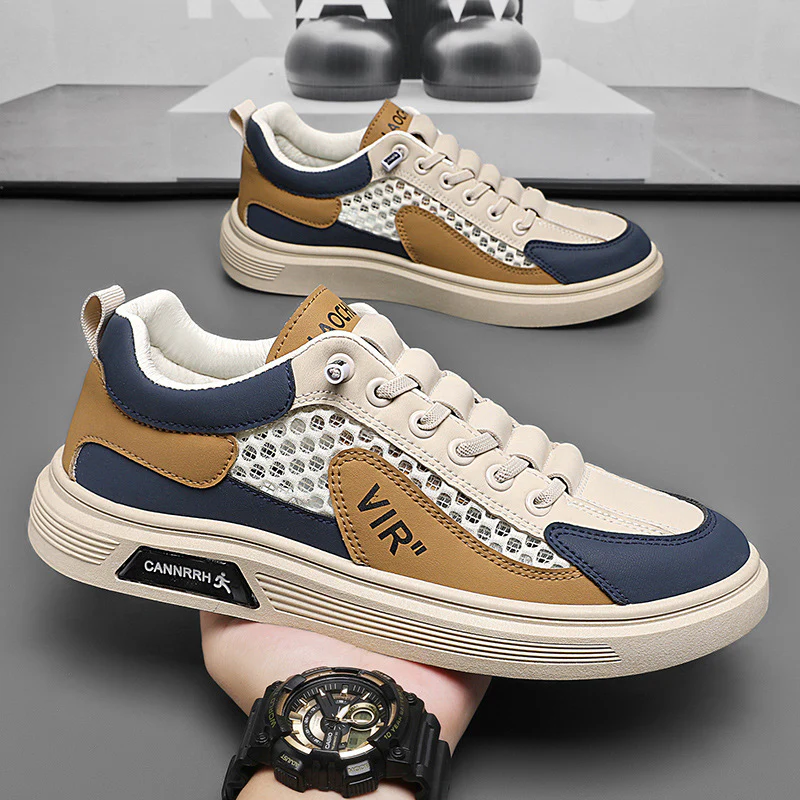 Damen Atmungsaktive Freizeitsneaker mit modernen Einsätzen und rutschfester Sohle Heidi Mode - Image 4