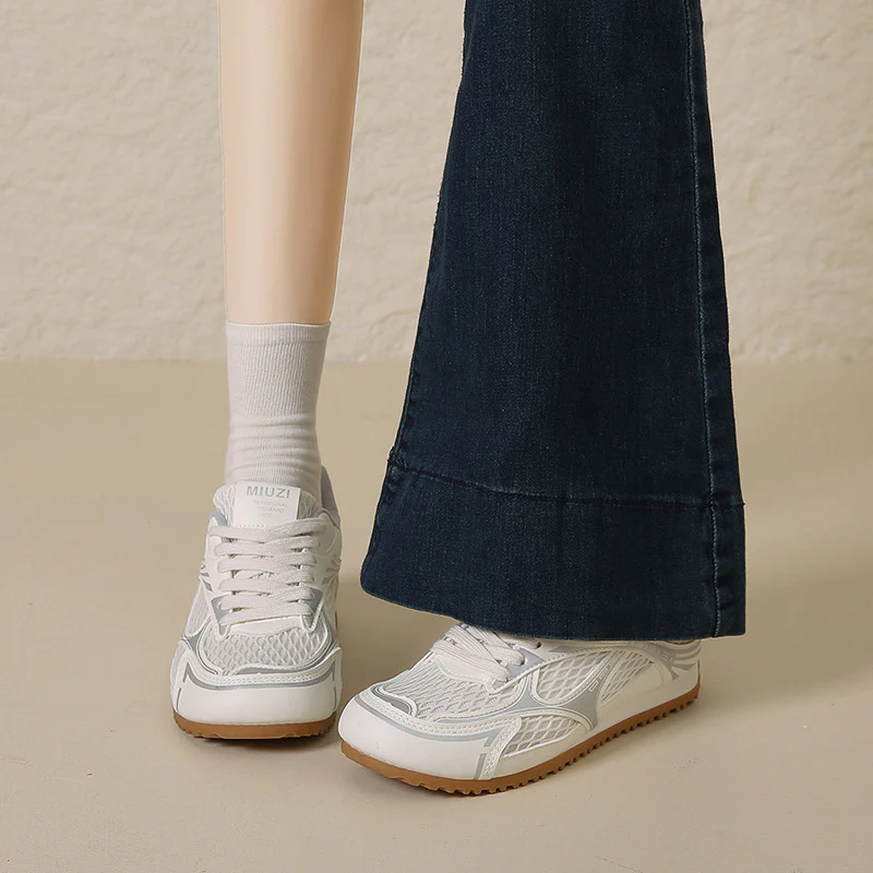Damen Atmungsaktive Freizeitsneaker mit rutschfester Laufsohle und flexiblem Obermaterial Heidi Mode - Image 4