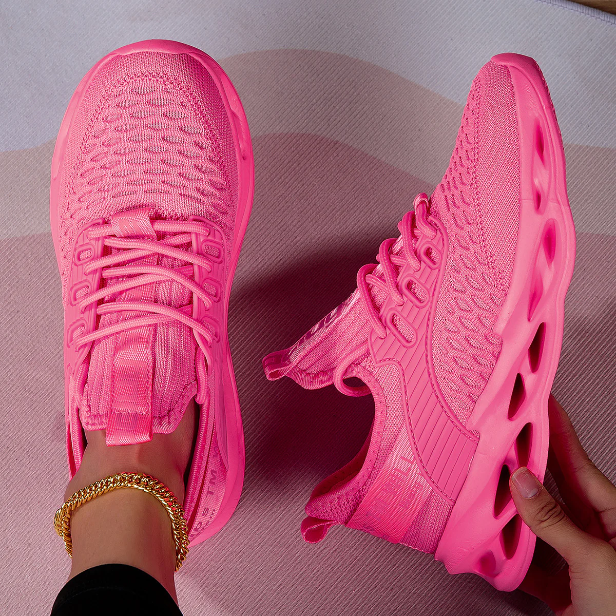 Damen Atmungsaktive Laufschuhe mit elastischem Obermaterial und griffiger Sohle Heidi Mode - Image 5