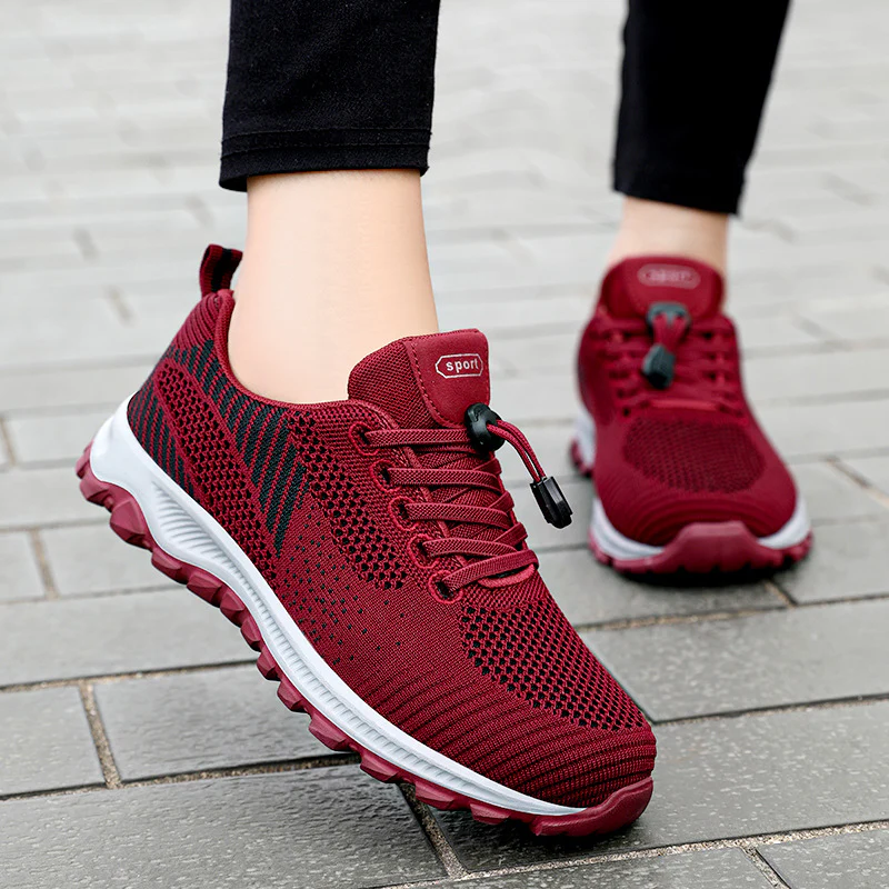 Damen Atmungsaktive Laufschuhe mit rutschfester Sohle und flexiblem Obermaterial Heidi Mode - Image 2