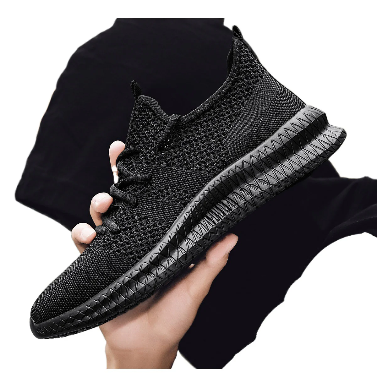 Damen Atmungsaktive Laufsneaker mit flexiblem Strickdesign Heidi Mode - Image 4