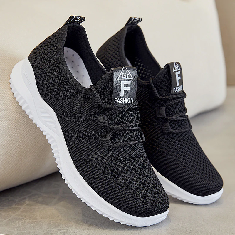 Damen Atmungsaktive Leichtgewicht Sneaker mit elastischem Obermaterial Heidi Mode - Image 3