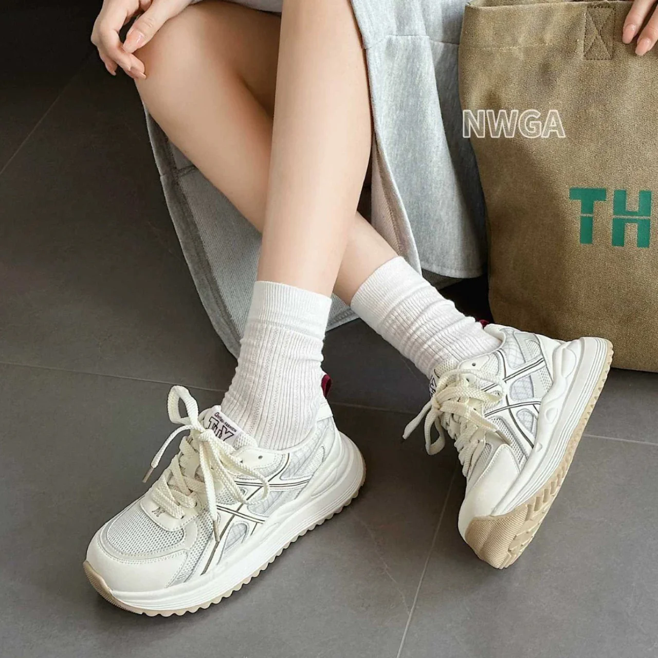 Damen Atmungsaktive Mesh-Sneaker mit Dämpfung Heidi Mode - Image 7