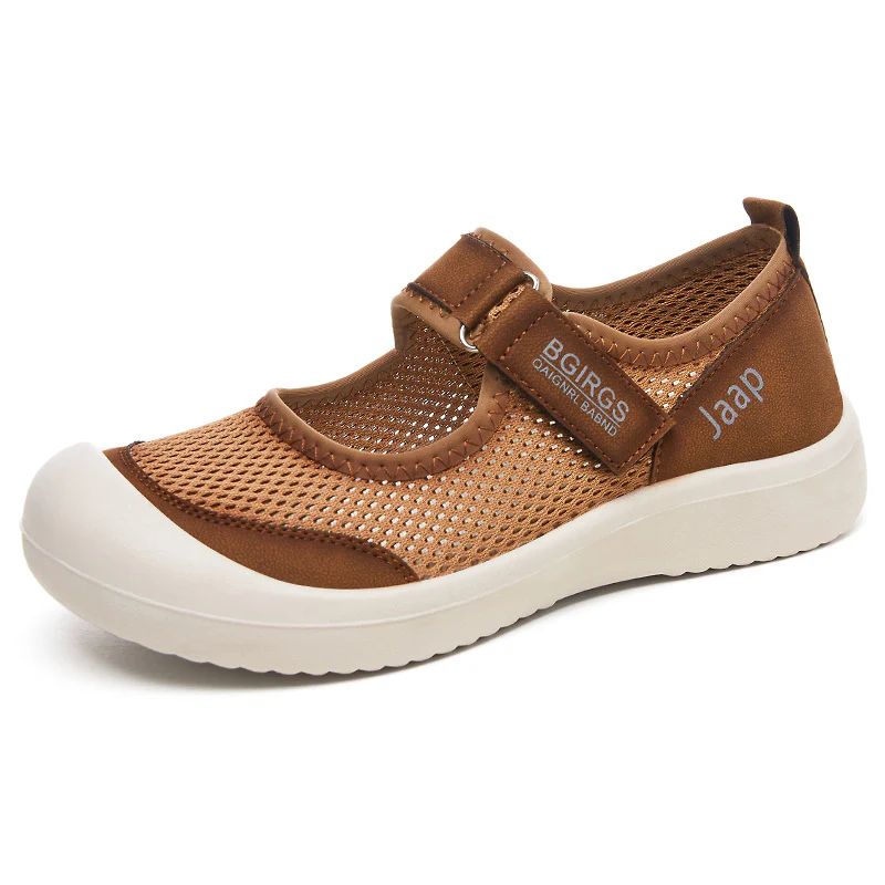 Damen Atmungsaktive Sandalen mit verstellbarem Klettverschluss und elastischem Obermaterial Heidi Mode - Image 7