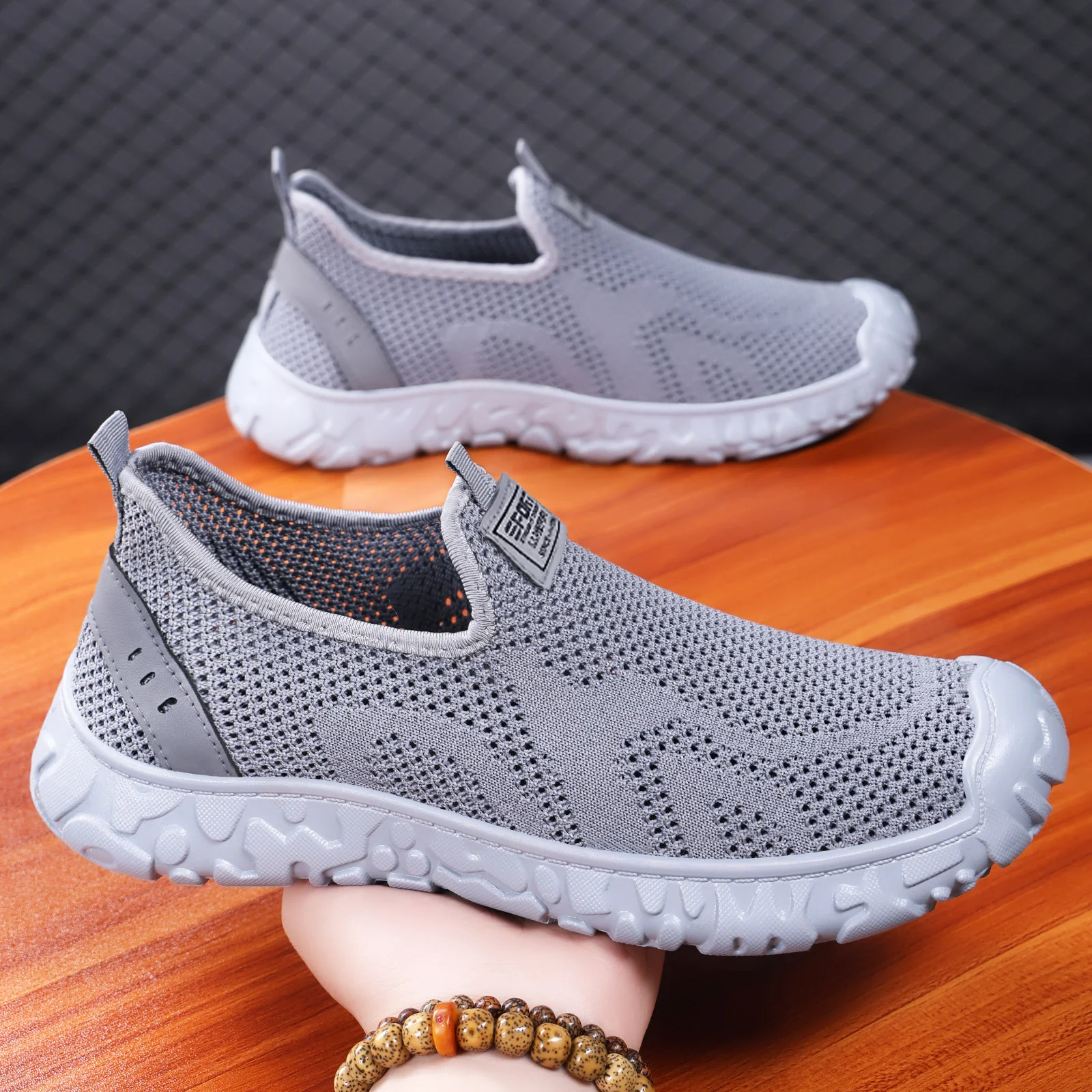 Damen Atmungsaktive Slip-On Freizeitschuhe mit elastischem Design Heidi Mode - Image 2