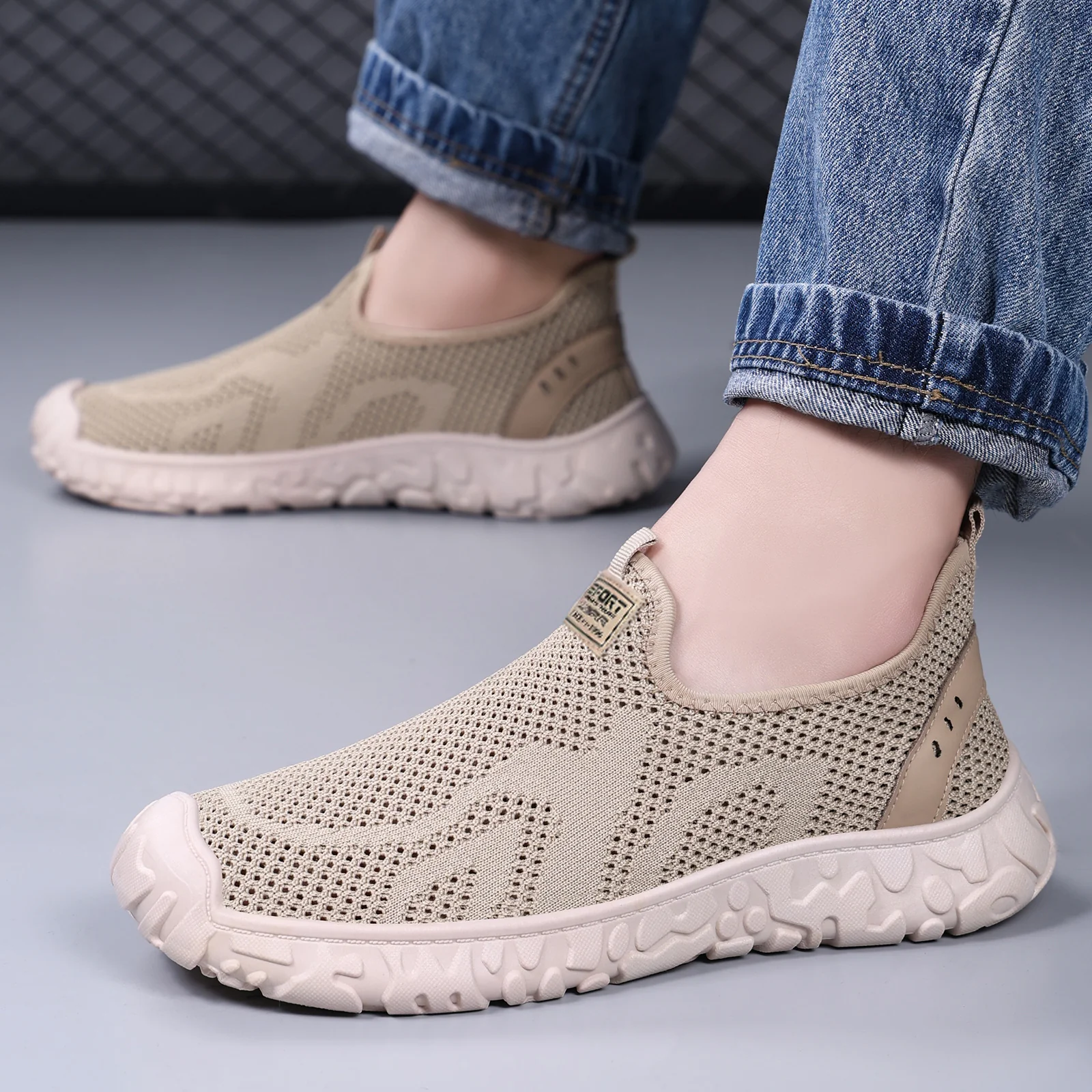 Damen Atmungsaktive Slip-On Freizeitschuhe mit elastischem Design Heidi Mode - Image 3