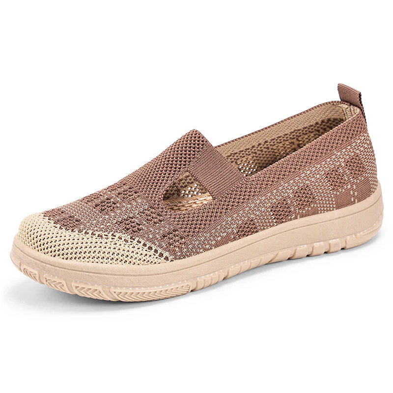 Damen Atmungsaktive Slip-On Freizeitschuhe mit elastischem Obermaterial Heidi Mode - Image 4