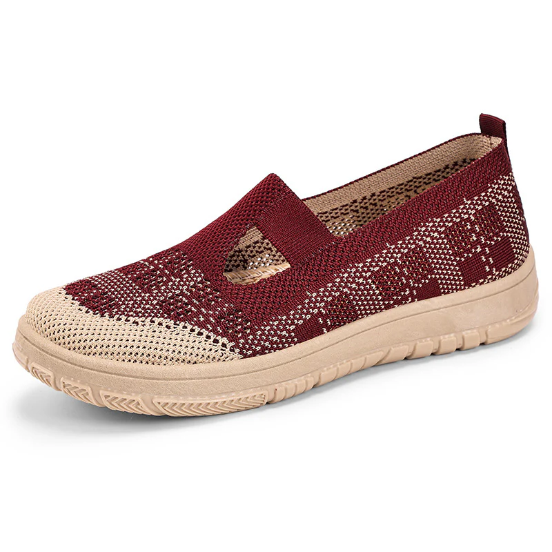 Damen Atmungsaktive Slip-On Freizeitschuhe mit elastischem Obermaterial Heidi Mode - Image 7
