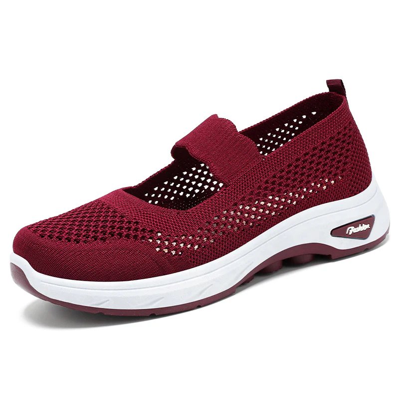 Damen Atmungsaktive Slip-On Freizeitschuhe mit elastischem Riemen Heidi Mode - Image 5