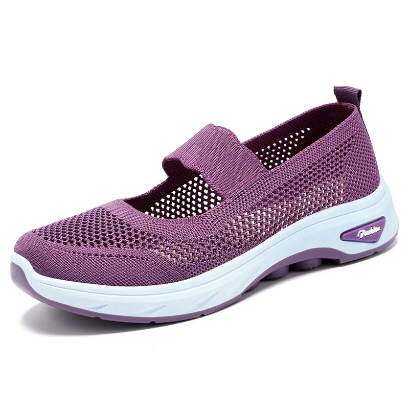 Damen Atmungsaktive Slip-On Freizeitschuhe mit elastischem Riemen Heidi Mode - Image 8