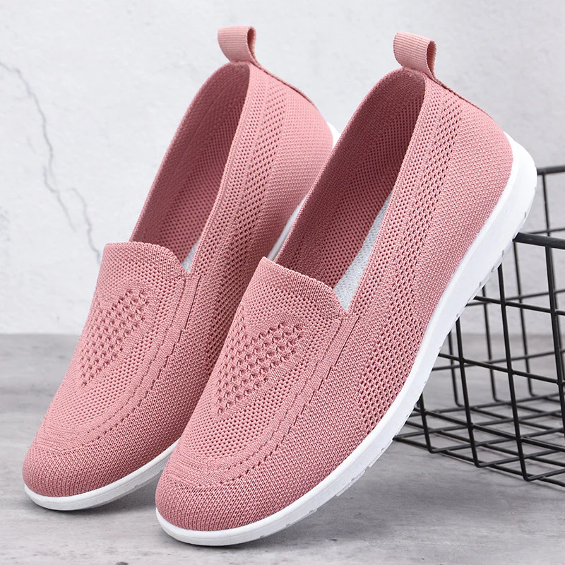 Damen Atmungsaktive Slip-On Freizeitschuhe mit flexiblem Mesh-Obermaterial Heidi Mode - Image 3
