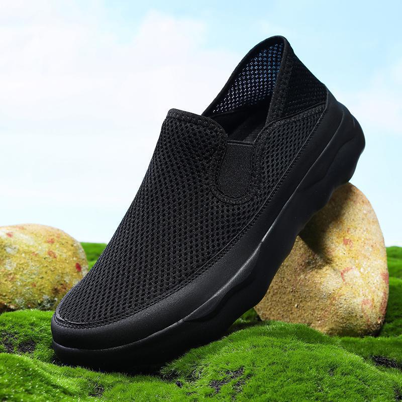 Damen Atmungsaktive Slip-On Freizeitschuhe mit flexiblem Obermaterial Heidi Mode