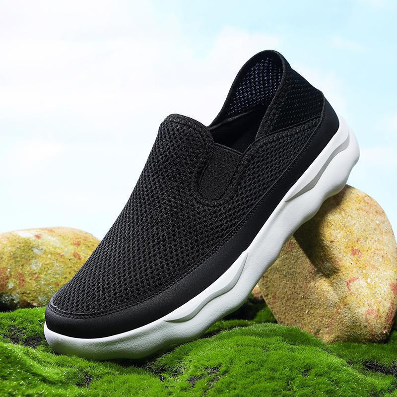 Damen Atmungsaktive Slip-On Freizeitschuhe mit flexiblem Obermaterial Heidi Mode - Image 2
