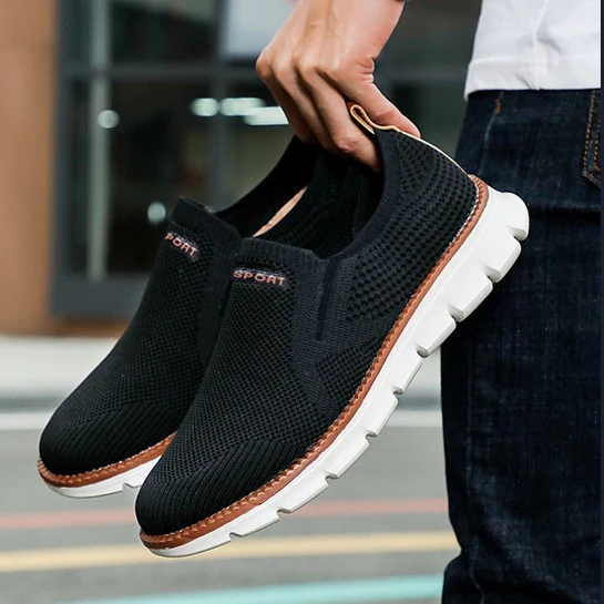 Damen Atmungsaktive Slip-On Freizeitschuhe mit flexiblem Obermaterial Heidi Mode
