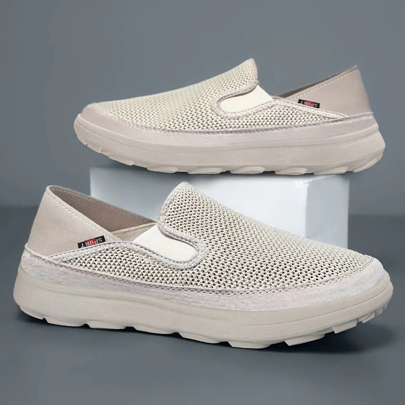 Damen Atmungsaktive Slip-On Freizeitschuhe mit rutschfester Sohle Heidi Mode