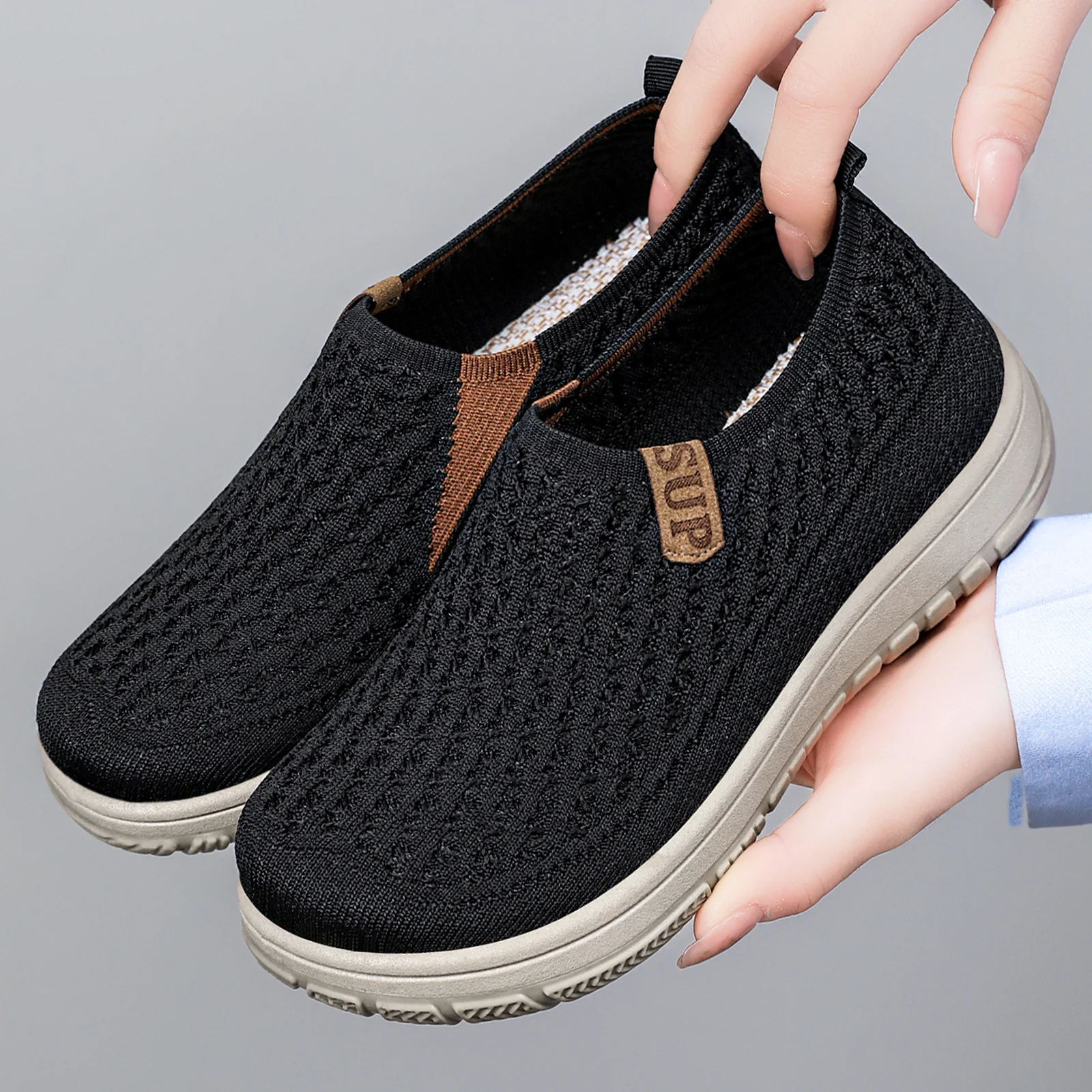 Damen Atmungsaktive Slip-On Laufschuhe mit flexibler Sohle Heidi Mode - Image 2