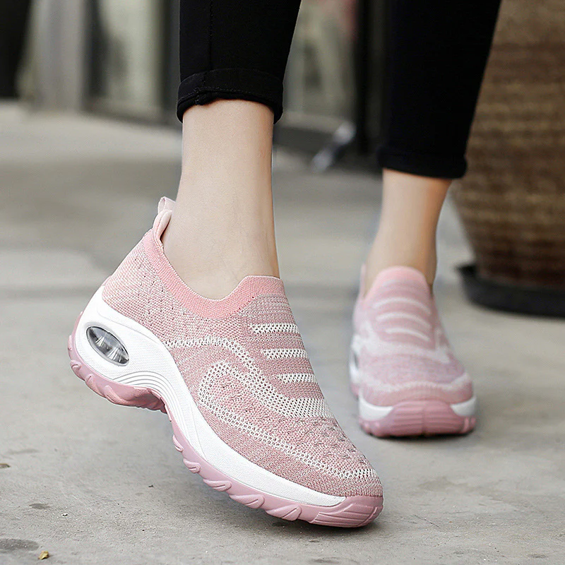 Damen Atmungsaktive Slip-On Laufschuhe mit Luftpolstertechnologie Heidi Mode - Image 2