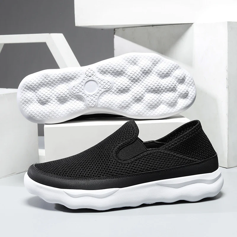 Damen Atmungsaktive Slip-On Sneakers aus Mesh mit flexiblem Dämpfungsbereich Heidi Mode - Image 4