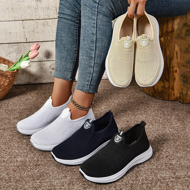 Damen Atmungsaktive Slip-On Sneakers mit elastischem Einsatz und dämpfender Sohle Heidi Mode - Image 4