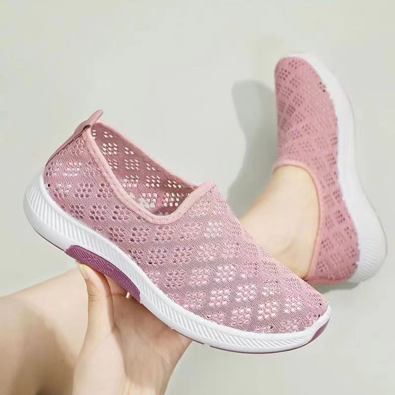 Damen Atmungsaktive Slip-On Sneakers mit elastischem Obermaterial und dämpfender Sohle Heidi Mode - Image 4
