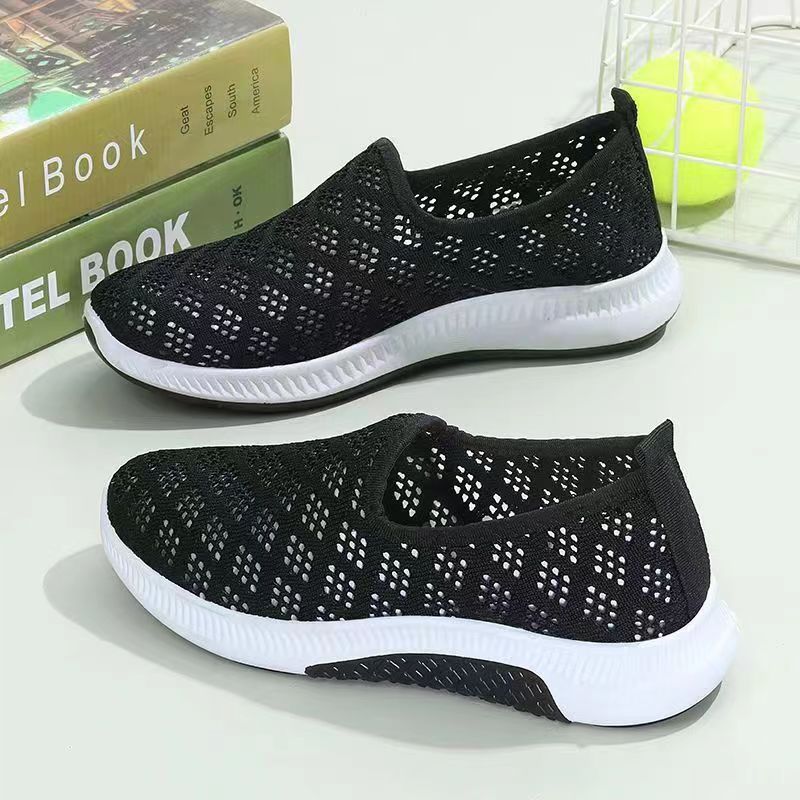 Damen Atmungsaktive Slip-On Sneakers mit elastischem Obermaterial und dämpfender Sohle Heidi Mode - Image 7