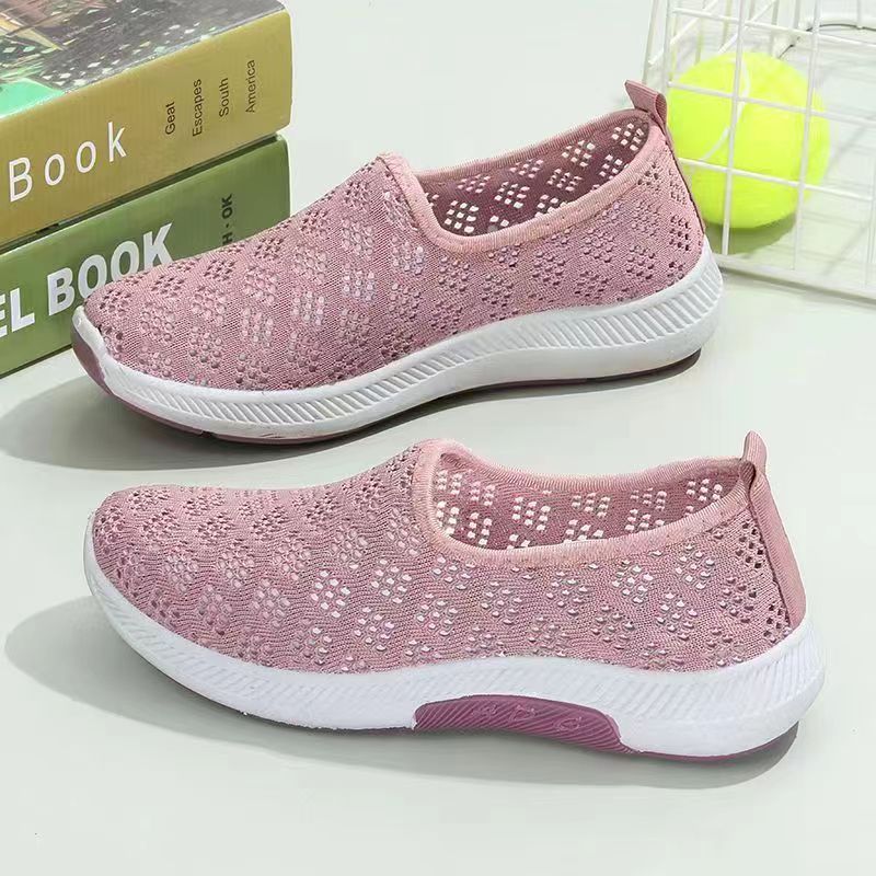 Damen Atmungsaktive Slip-On Sneakers mit elastischem Obermaterial und dämpfender Sohle Heidi Mode - Image 8