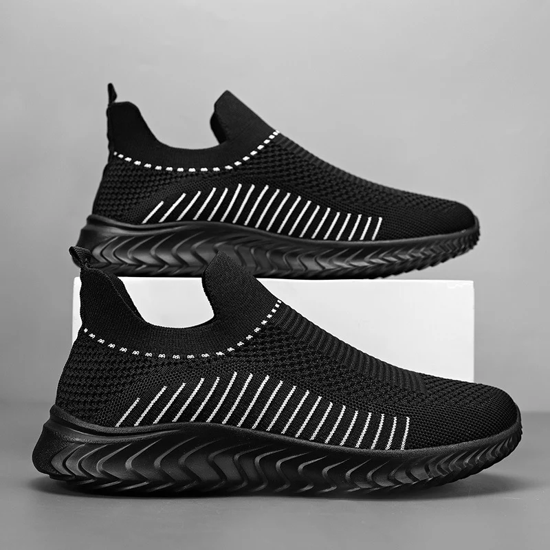 Damen Atmungsaktive Slip-On Sneakers mit elastischem Obermaterial und flexiblem Knöchelschutz Heidi Mode - Image 2