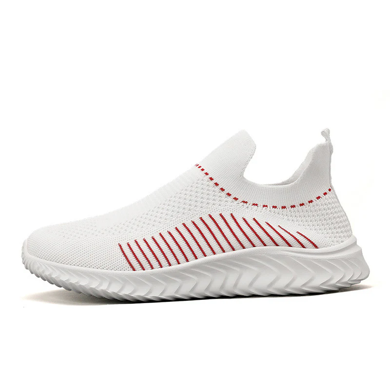 Damen Atmungsaktive Slip-On Sneakers mit elastischem Obermaterial und flexiblem Knöchelschutz Heidi Mode - Image 7