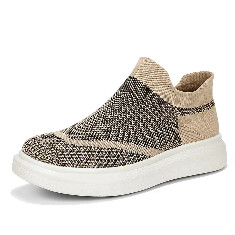 Damen Atmungsaktive Slip-On Sneakers mit elastischem Strickdesign Heidi Mode - Image 4