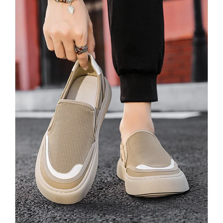 Damen Atmungsaktive Slip-On Sneakers mit elastischen Einsätzen Heidi Mode - Image 3