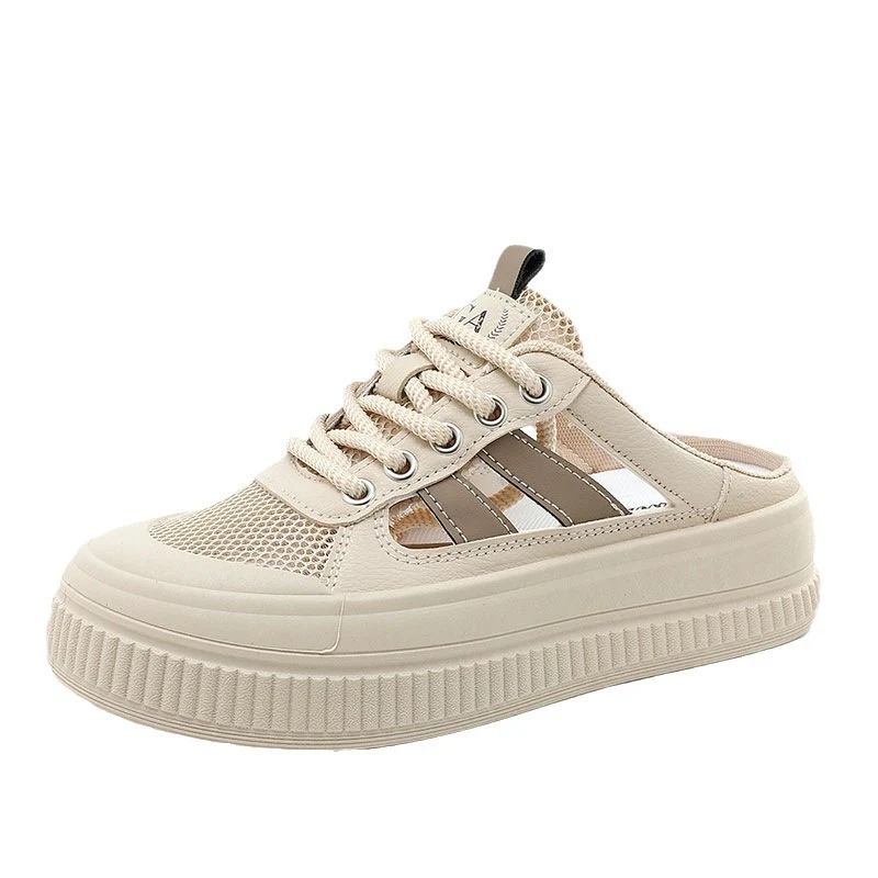 Damen Atmungsaktive Slip-On Sneakers mit flexiblem Gummiboden und modischem Mesh-Obermaterial Heidi Mode - Image 5