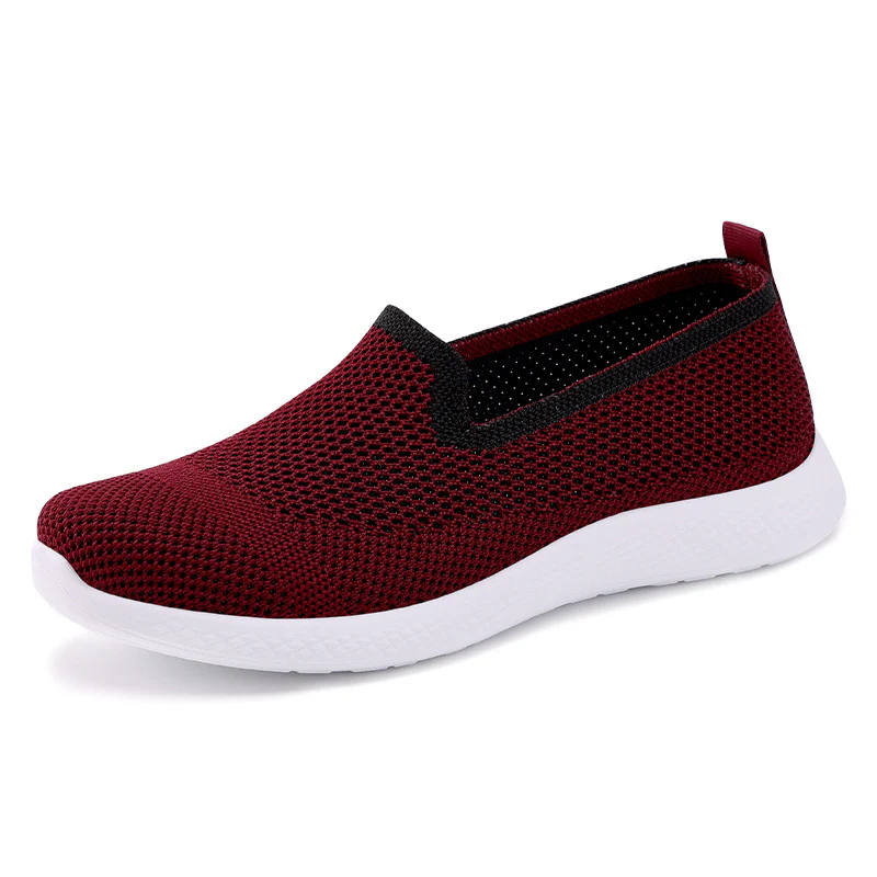 Damen Atmungsaktive Slip-On Sneakers mit flexiblem Mesh-Obermaterial Heidi Mode - Image 5