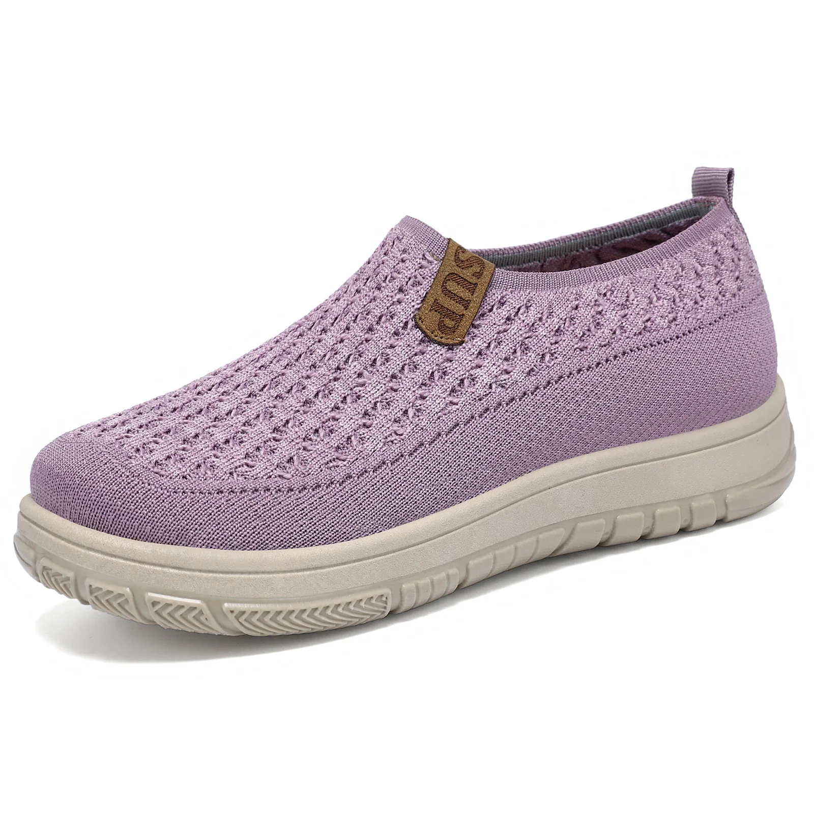 Damen atmungsaktive Slip-On Sneakers mit flexiblem Strickdesign Heidi Mode - Image 4
