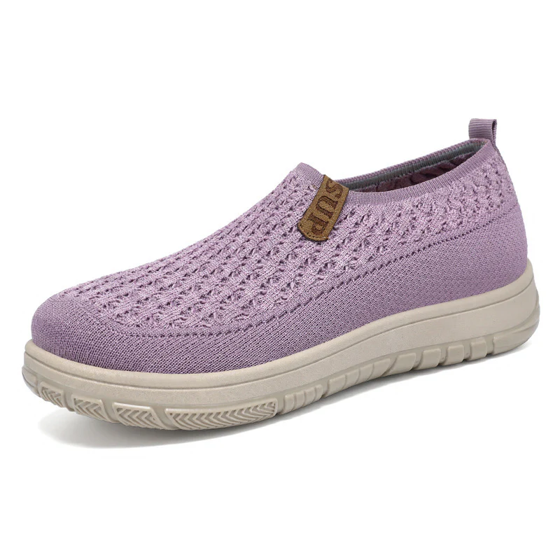 Damen atmungsaktive Slip-On Sneakers mit flexiblem Strickdesign Heidi Mode - Image 7