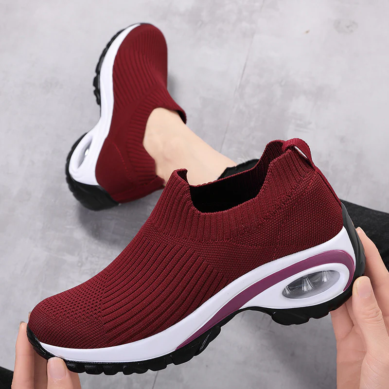 Damen Atmungsaktive Slip-On Sneakers mit unterstützender Dämpfung Heidi Mode - Image 3