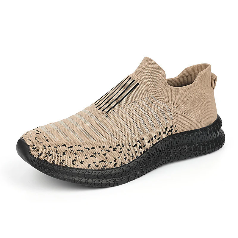 Damen Atmungsaktive Slip-On Sportschuhe mit elastischem Strickmaterial Heidi Mode - Image 3
