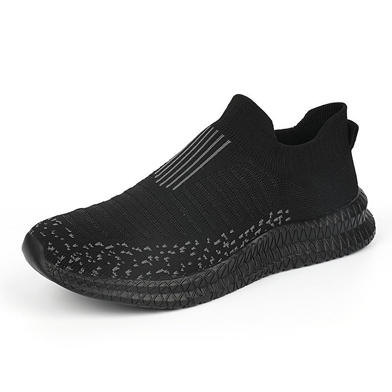 Damen Atmungsaktive Slip-On Sportschuhe mit elastischem Strickmaterial Heidi Mode - Image 4