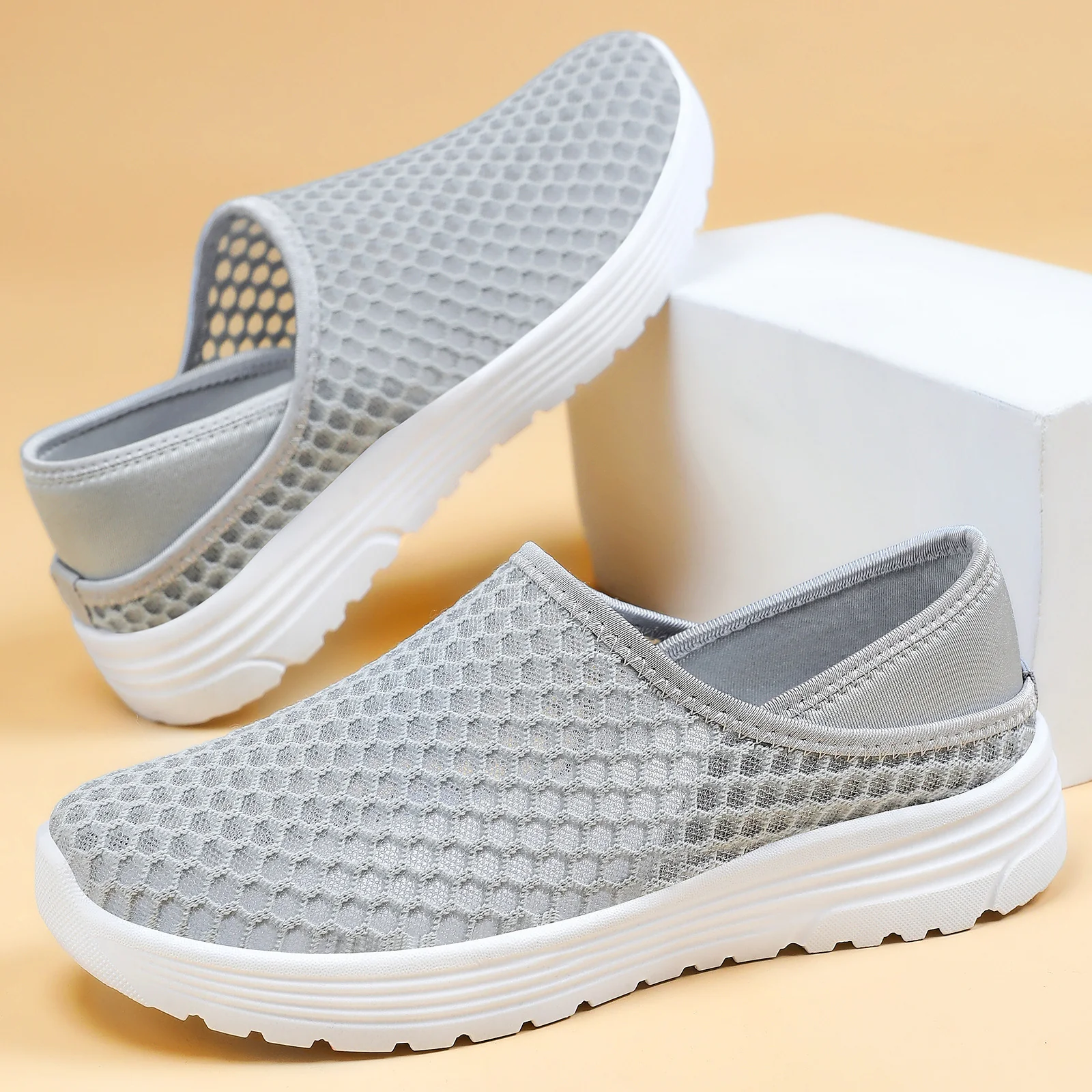 Damen Atmungsaktive Slip-On Sportschuhe mit flexiblem Mesh-Obermaterial Heidi Mode - Image 2