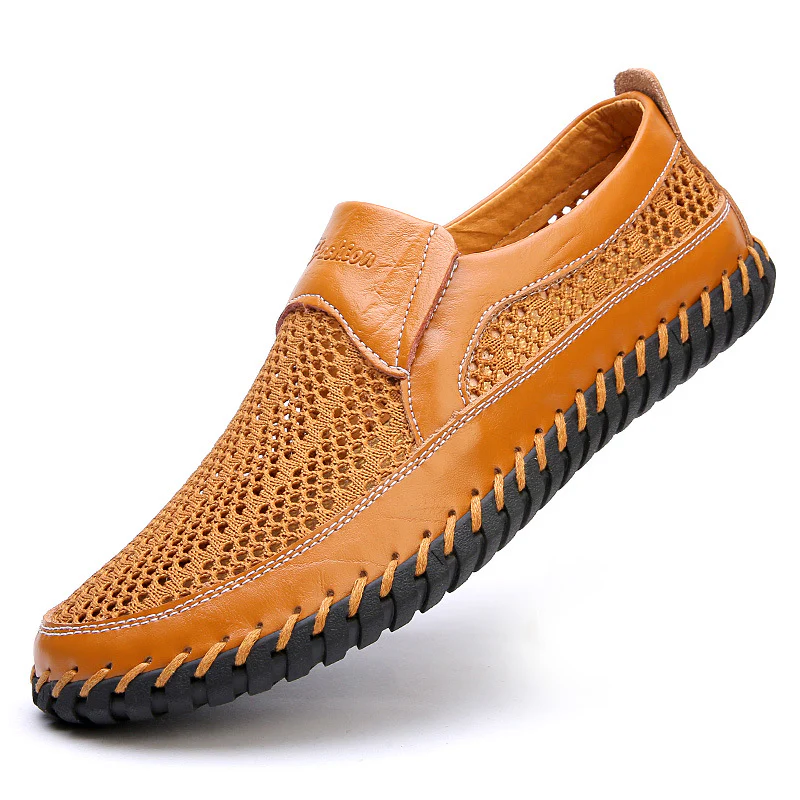 Damen Atmungsaktive Slipper aus weichem Leder mit flexiblem SohlenDesign Heidi Mode - Image 3