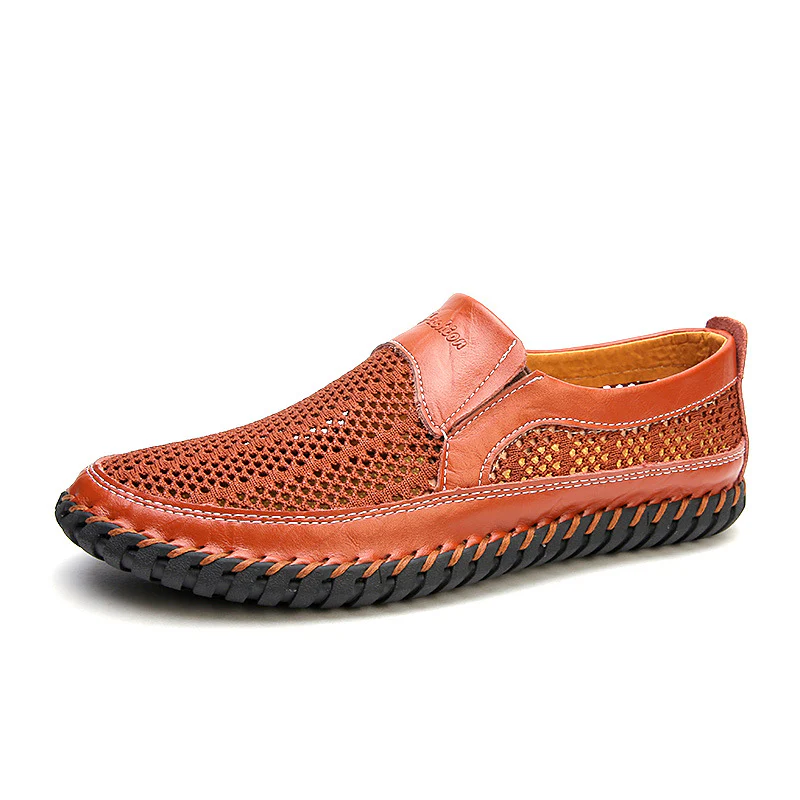 Damen Atmungsaktive Slipper aus weichem Leder mit flexiblem SohlenDesign Heidi Mode - Image 6