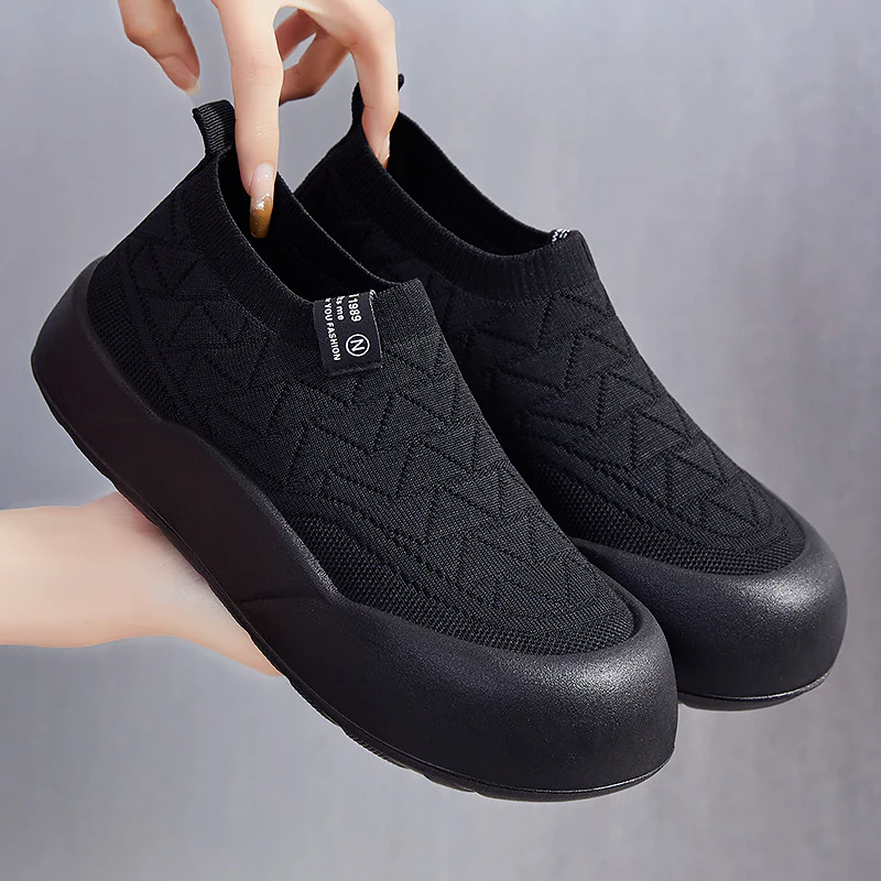 Damen Atmungsaktive Sneaker mit flexiblem Strickdesign Heidi Mode - Image 6