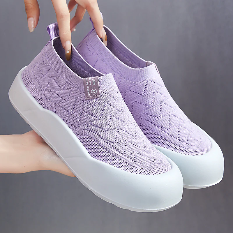 Damen Atmungsaktive Sneaker mit flexiblem Strickdesign Heidi Mode - Image 7