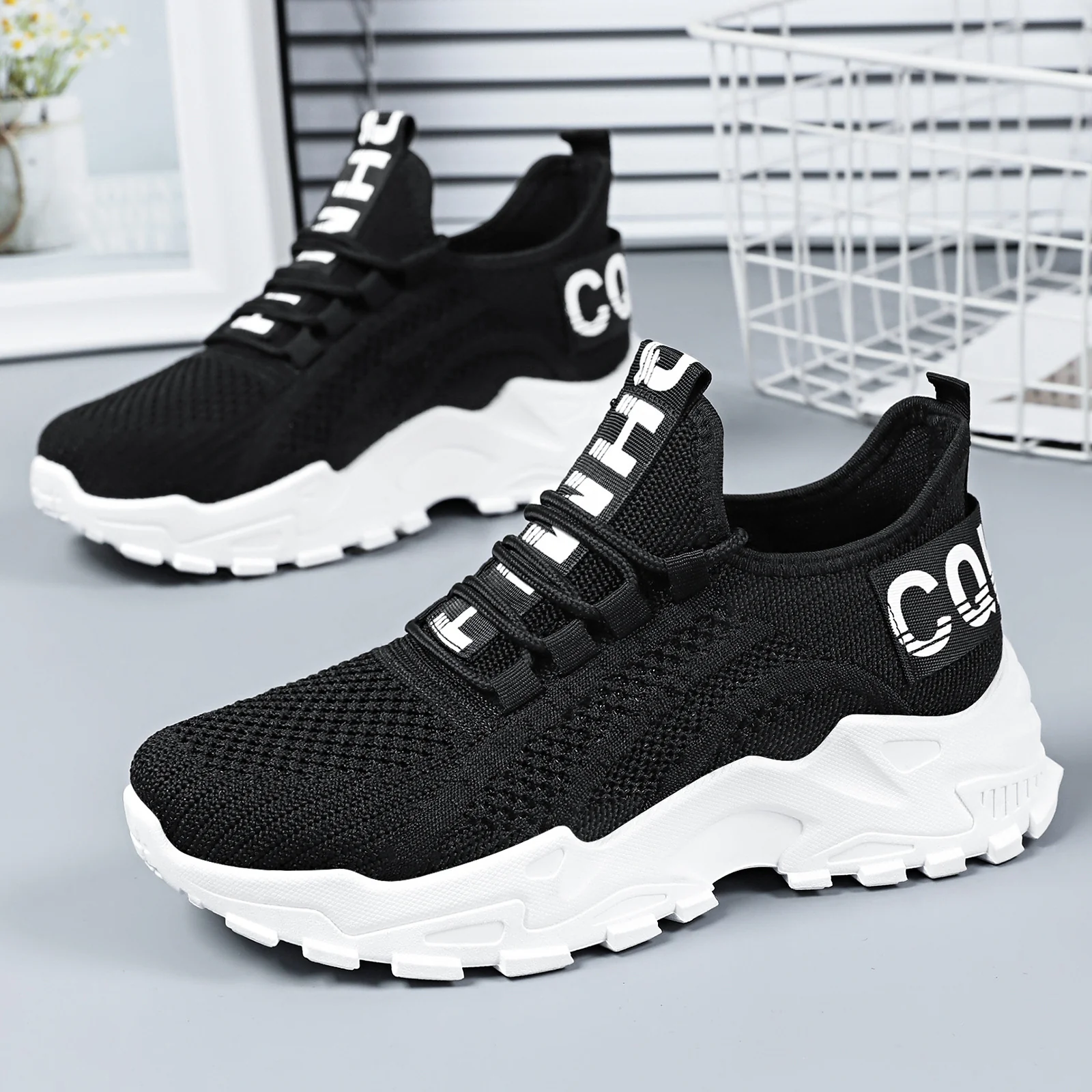 Damen Atmungsaktive Sneakers mit flexiblem Strickoberteil Heidi Mode - Image 2