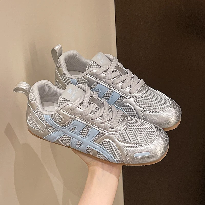 Damen Atmungsaktive Sneakers mit strukturiertem Obermaterial und rutschfester Sohle Heidi Mode - Image 7