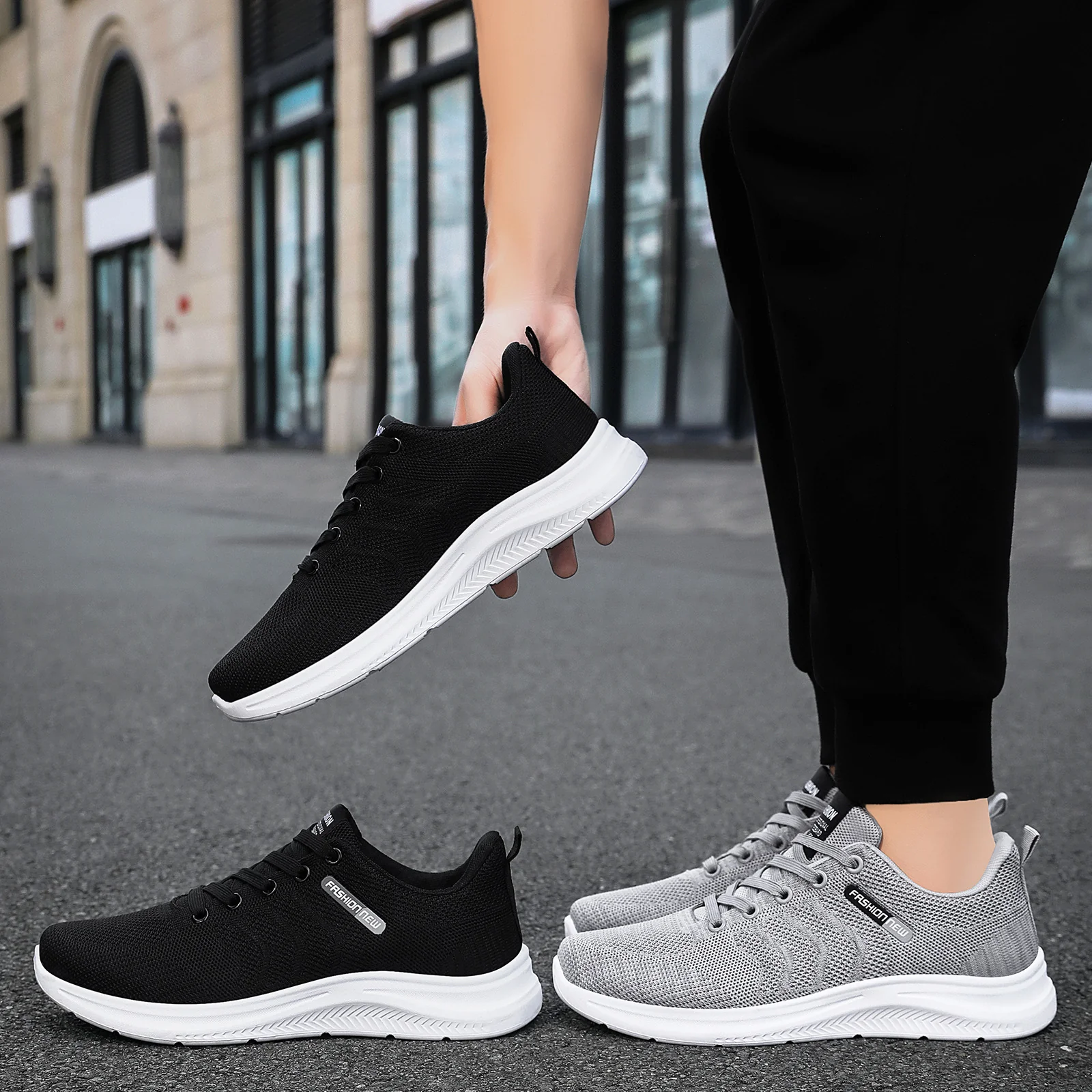 Damen Atmungsaktive Sport-Sneaker mit flexiblem Mesh-Obermaterial Heidi Mode - Image 4
