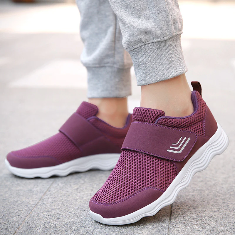 Damen Atmungsaktive Sport-Sneaker mit praktischem Klettverschluss Heidi Mode - Image 4